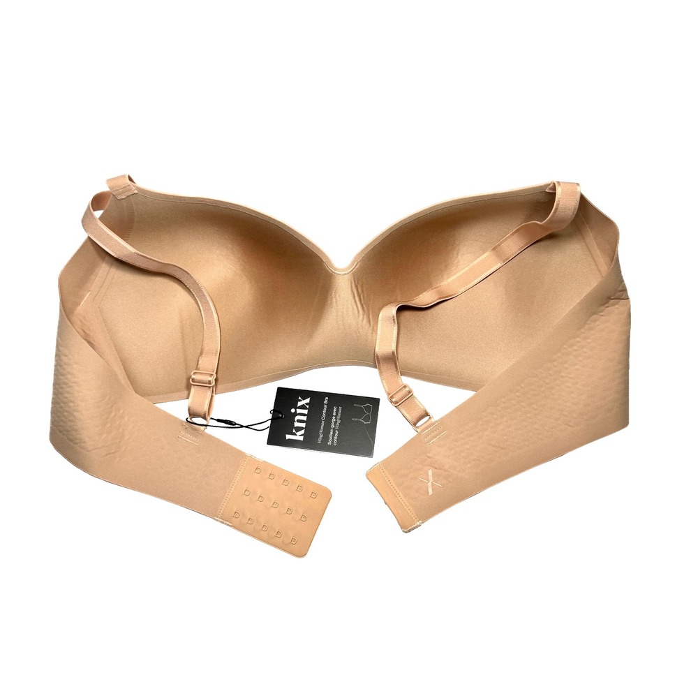 Knix Wing Woman Contour Bra Warm Sand Nude Wireless Seamless 44D Smooth Stretch - Picture 3 of 10